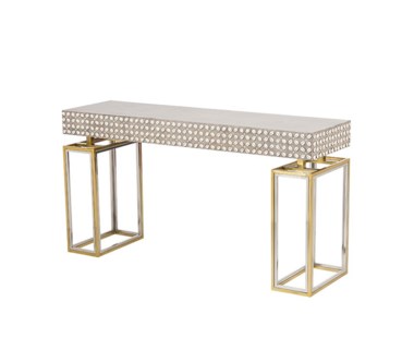 Cowrie Console Table - Concrete Top